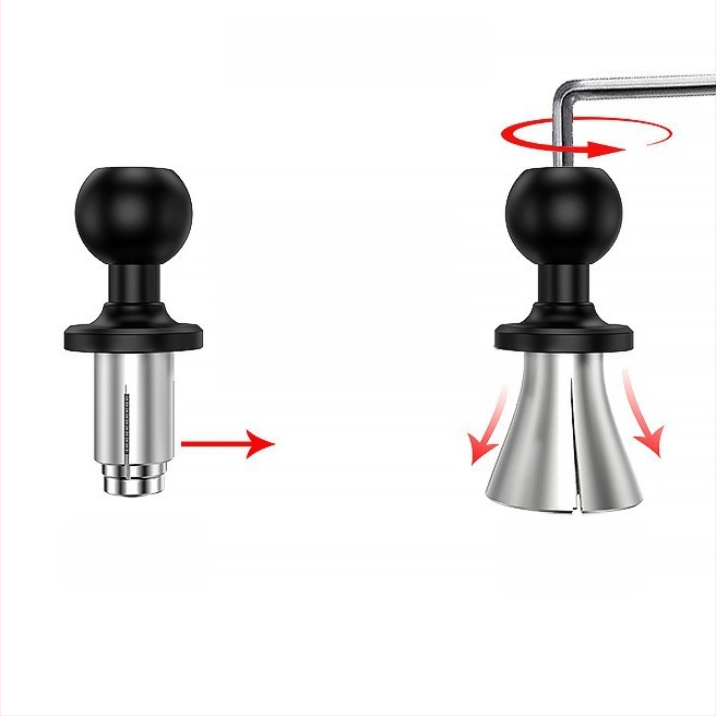R26 laienduspallpea mobiiltelefonide hoidikule eesvankrile Kaiweige — Mudel: R26, Bränd: Kaiweige, Ühildu esivõllide avadega