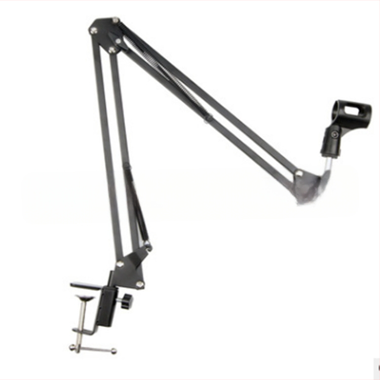 Микрофонна стойка с петокрак държач и регулиуемо рамо; железна конструкция; E27 държач за лампа; 220V; 275W; модел DR006