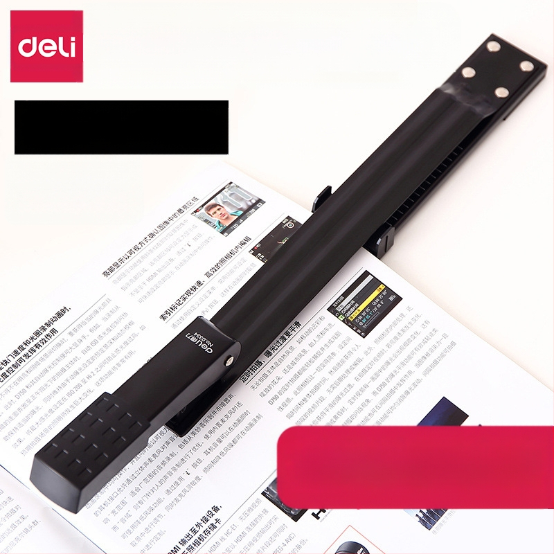 Deli 0334 garās rokas vidēja izmēra stapler dokumentu saitēšanai, saderīgs ar adatu 24/6, adatas modelis 12, neto masa 1000 g