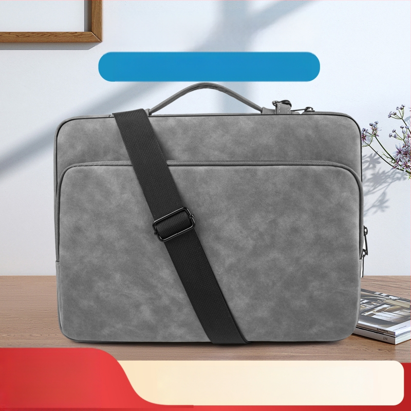 Nešiojamojo kompiuterio krepšys iš avių odos – atsparus vandeniui, dėvėjimui ir pjovimui, dryžuotas išorė ir poliesterio vidus, unisex