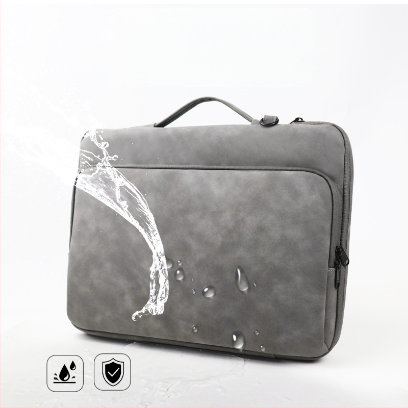 Nešiojamojo kompiuterio krepšys iš avių odos – atsparus vandeniui, dėvėjimui ir pjovimui, dryžuotas išorė ir poliesterio vidus, unisex