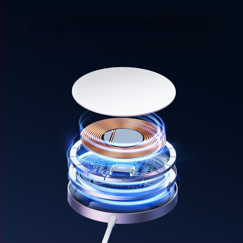 Remax RP-W58 Belaidis įkroviklis su magnetiniu išlygiu ir 15W PD