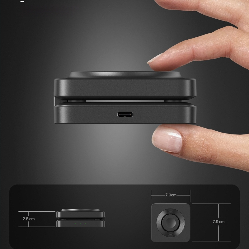 3-ių viename sulankstomas magnetinis belaidis įkrovėjas staliniam laikikliui vienu metu įkraunant telefonus, ausines ir laikrodį – 25W, 9V/3A, QC3.0