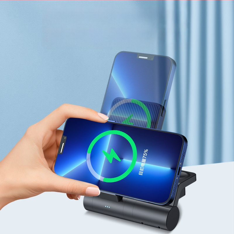 3-in-1 belaidžio įkrovimo stalinis laikiklis telefonui, laikrodžiui ir ausinėms – išimamas ir sulankstomas, 15W QC3.0