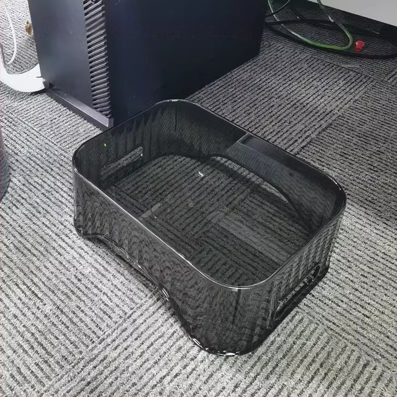 Ορθογώνιο πλαστικό σκαμπό αποθήκευσης για παπούτσια, πολυλειτουργικό υποπόδιο γραφείου κάτω από το τραπέζι – Anjin