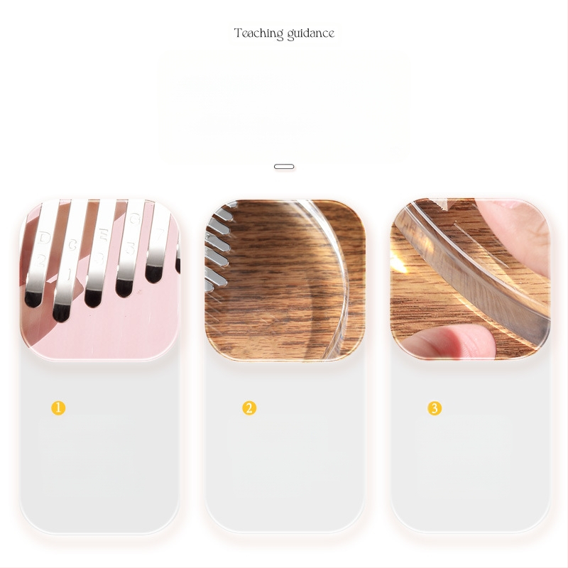 Kalimba Hua Shu, διαφανές μοντέλο, 21-τόνο kalimba