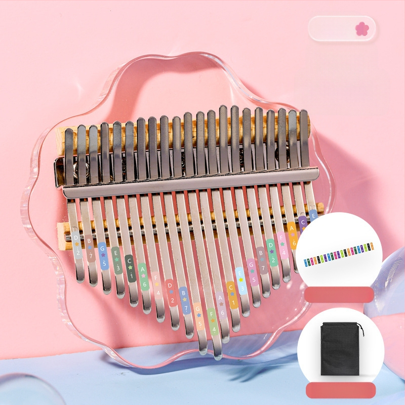 Kalimba Hua Shu, διαφανές μοντέλο, 21-τόνο kalimba