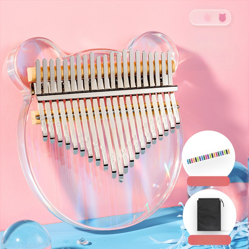 Kalimba Hua Shu, διαφανές μοντέλο, 21-τόνο kalimba