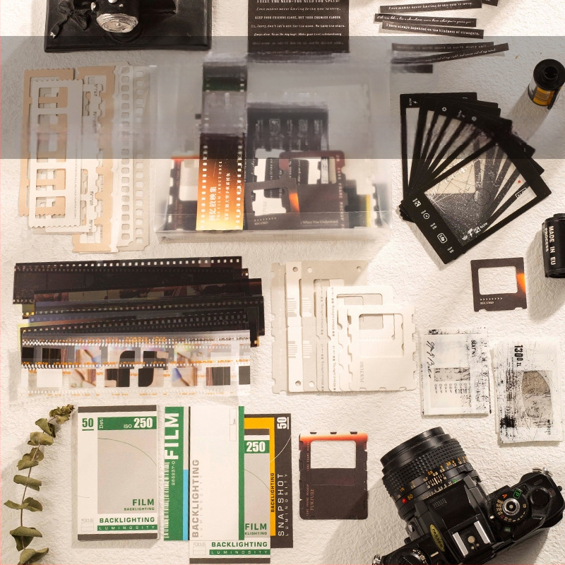 Kit de scrapbooking cu temă de film de la Moking Travel/Mojing – Colaj de amintiri pentru jurnal, formă extraterestru, lipire interzisă, fără autorizare IP