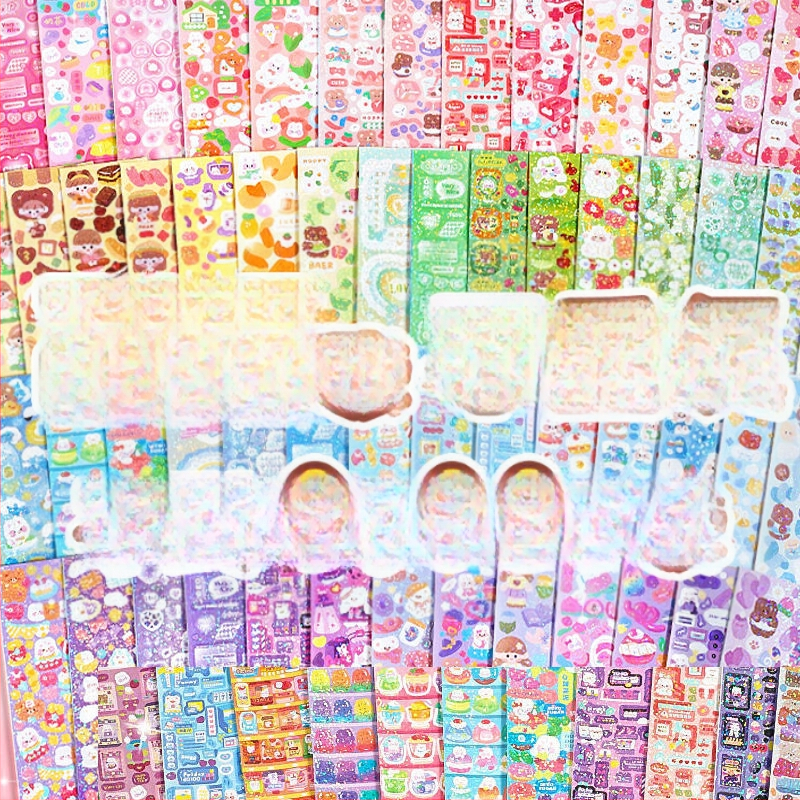 Thousand Waves σετ αυτοκόλλητων σε κορεατικό στυλ για DIY ημερολόγιο με κουτί αποθήκευσης - επιχειρηματικά δώρα