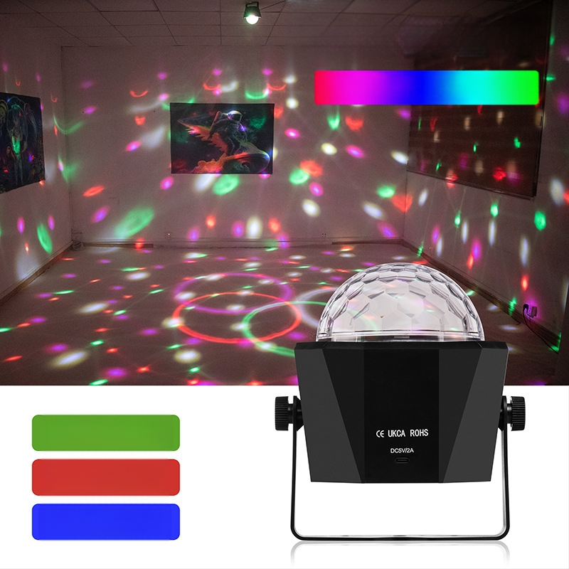 Λάμπα φλας LED με φωνητικό έλεγχο και τηλεχειριστήριο, XF-311, εσωτερική χρήση, εφέ φωτισμού σκηνής (LED, 5V, IP20)