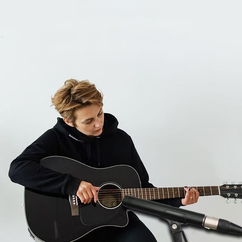 QudosXy MC-2200 πυκνωτικό μικρόφωνο καταγραφής μουσικών οργάνων, καρδιοειδές, 20 Hz–20 kHz, SNR ≥100 dB, τροφοδοσία phantom 48V, ασύρματο