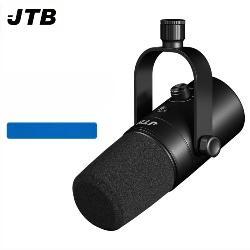 Επαγγελματικό δυναμικό μικρόφωνο με μείωση θορύβου, παρακολούθηση σε πραγματικό χρόνο για ζωντανή βίντεο μετάδοση, διπλός διασύνδεσμος USB/XLR, SNR ≥ 85 dB