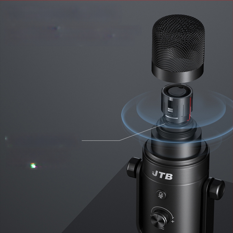 Επαγγελματικό δυναμικό μικρόφωνο με μείωση θορύβου, παρακολούθηση σε πραγματικό χρόνο για ζωντανή βίντεο μετάδοση, διπλός διασύνδεσμος USB/XLR, SNR ≥ 85 dB