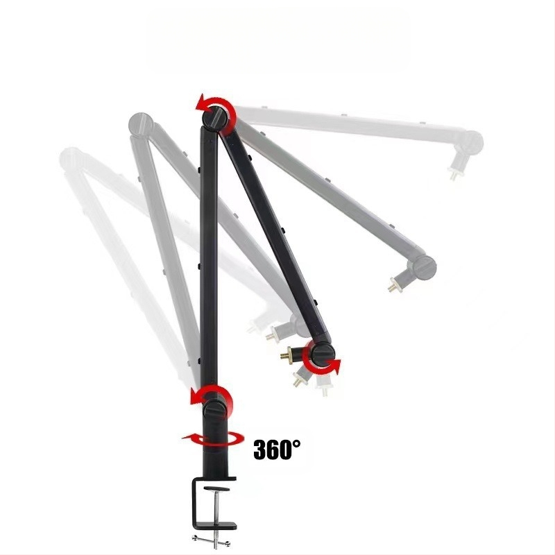 Επιτραπέζια βάση μικροφώνου STM1, 360° καντιλεβέρ, τηλεσκοπικά ρυθμιζόμενη