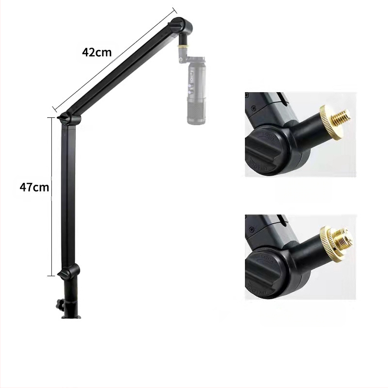 Επιτραπέζια βάση μικροφώνου STM1, 360° καντιλεβέρ, τηλεσκοπικά ρυθμιζόμενη