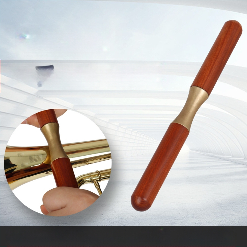 Инструмент за ремонт на тръби, модел W5, с двуручна дървена дръжка и притискаща ролка, за ремонт на музикални инструменти