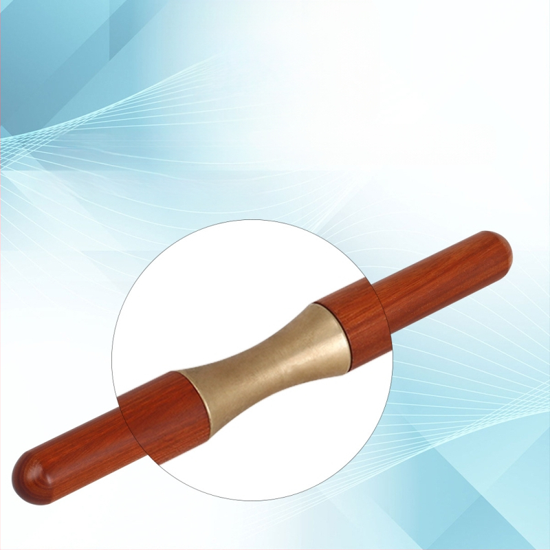 Инструмент за ремонт на тръби, модел W5, с двуручна дървена дръжка и притискаща ролка, за ремонт на музикални инструменти