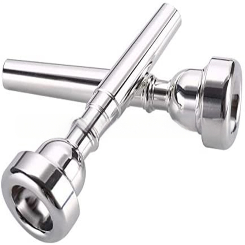 Trimitų burnos komplektas su slopikliu (3C/5C/7C) – Modelis M02638 – Sidabro dengimas