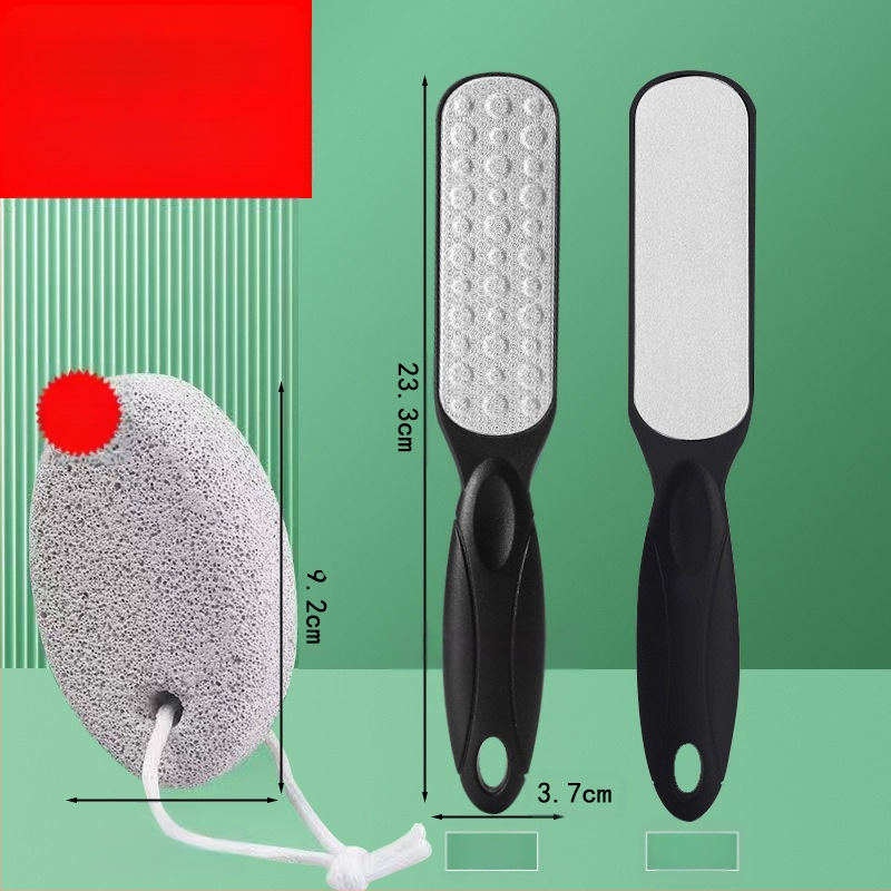 Διπλής όψεως λίμα ποδιών από ανοξείδωτο ατσάλι – εργαλείο περιποίησης ποδιών με οβάλ κεφαλή λείανσης και γυαλόχαρτο, κουτί 200 τεμάχια