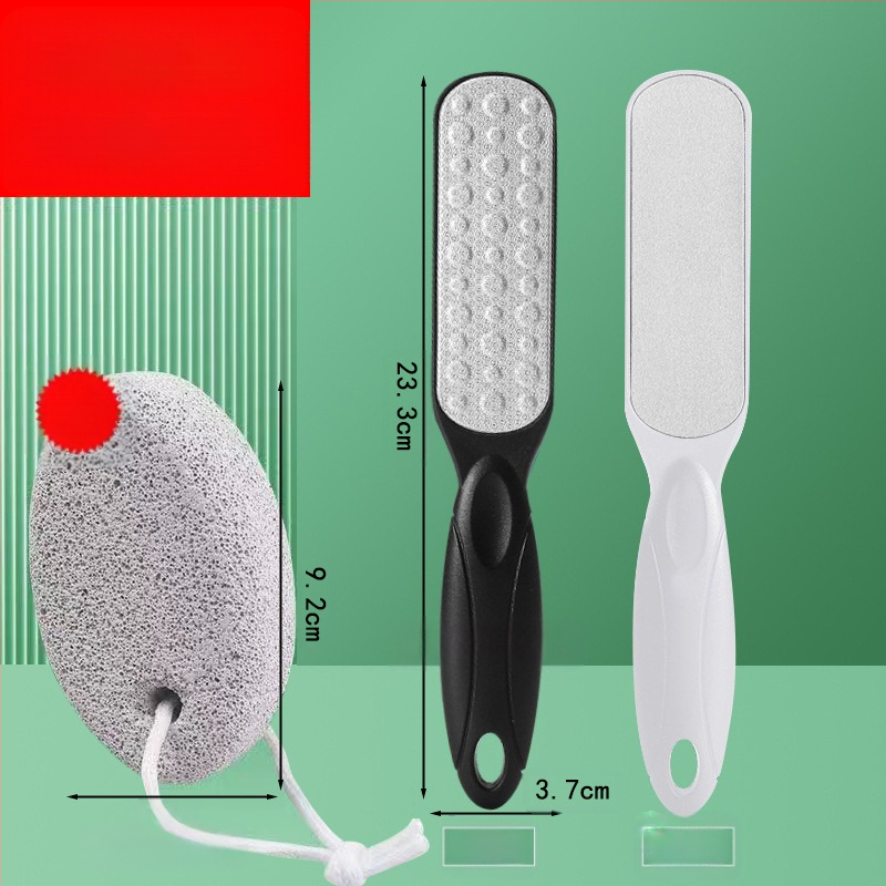 Διπλής όψεως λίμα ποδιών από ανοξείδωτο ατσάλι – εργαλείο περιποίησης ποδιών με οβάλ κεφαλή λείανσης και γυαλόχαρτο, κουτί 200 τεμάχια