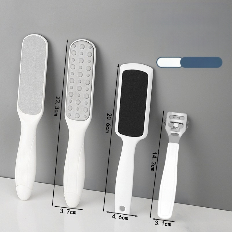 Διπλής όψεως λίμα ποδιών από ανοξείδωτο ατσάλι – εργαλείο περιποίησης ποδιών με οβάλ κεφαλή λείανσης και γυαλόχαρτο, κουτί 200 τεμάχια