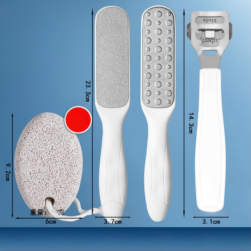 Διπλής όψεως λίμα ποδιών από ανοξείδωτο ατσάλι – εργαλείο περιποίησης ποδιών με οβάλ κεφαλή λείανσης και γυαλόχαρτο, κουτί 200 τεμάχια