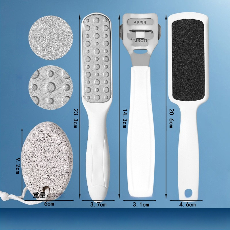 Διπλής όψεως λίμα ποδιών από ανοξείδωτο ατσάλι – εργαλείο περιποίησης ποδιών με οβάλ κεφαλή λείανσης και γυαλόχαρτο, κουτί 200 τεμάχια