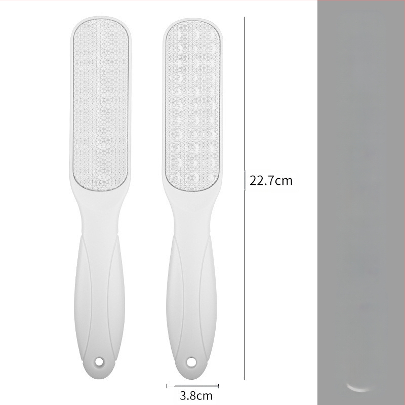 Διπλής όψεως λίμα ποδιών από ανοξείδωτο ατσάλι – εργαλείο περιποίησης ποδιών με οβάλ κεφαλή λείανσης και γυαλόχαρτο, κουτί 200 τεμάχια