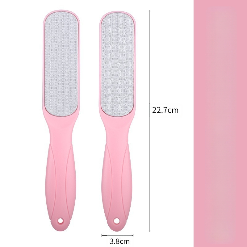 Διπλής όψεως λίμα ποδιών από ανοξείδωτο ατσάλι – εργαλείο περιποίησης ποδιών με οβάλ κεφαλή λείανσης και γυαλόχαρτο, κουτί 200 τεμάχια