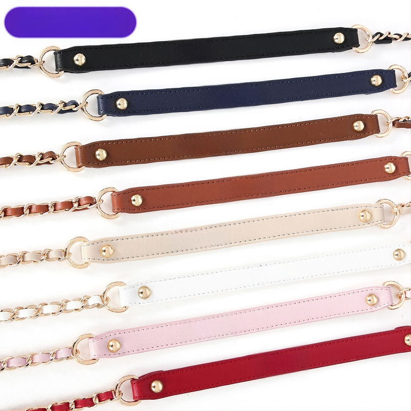 Чанта през рамо с PU кожа и метална верига — за малка чантичка crossbody, Пролет 2024, Функция: Други