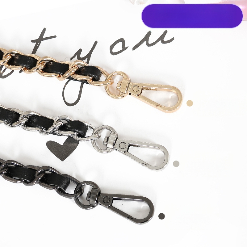 Чанта през рамо с PU кожа и метална верига — за малка чантичка crossbody, Пролет 2024, Функция: Други