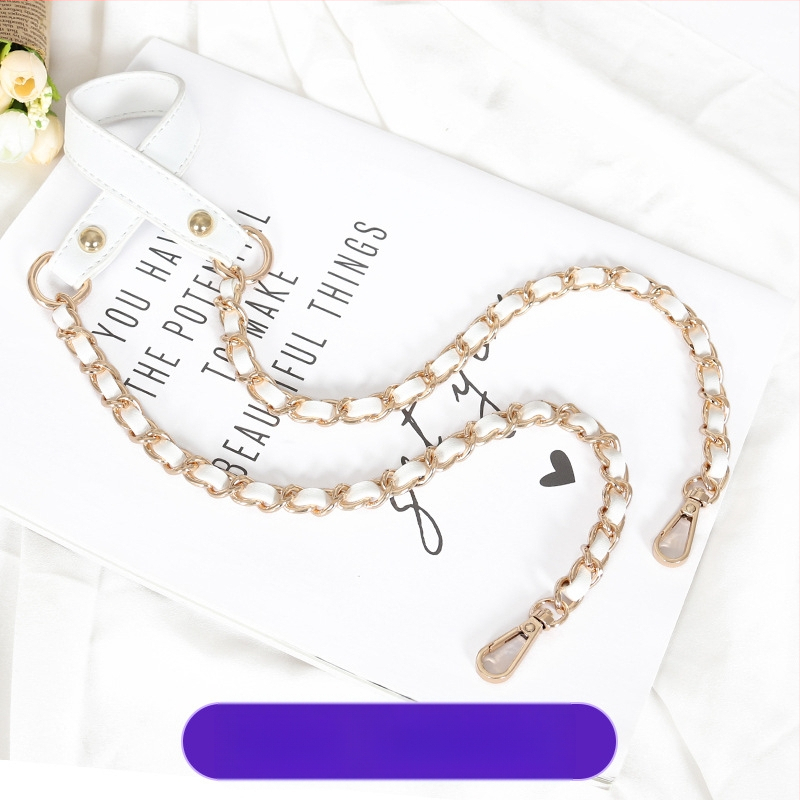 Чанта през рамо с PU кожа и метална верига — за малка чантичка crossbody, Пролет 2024, Функция: Други