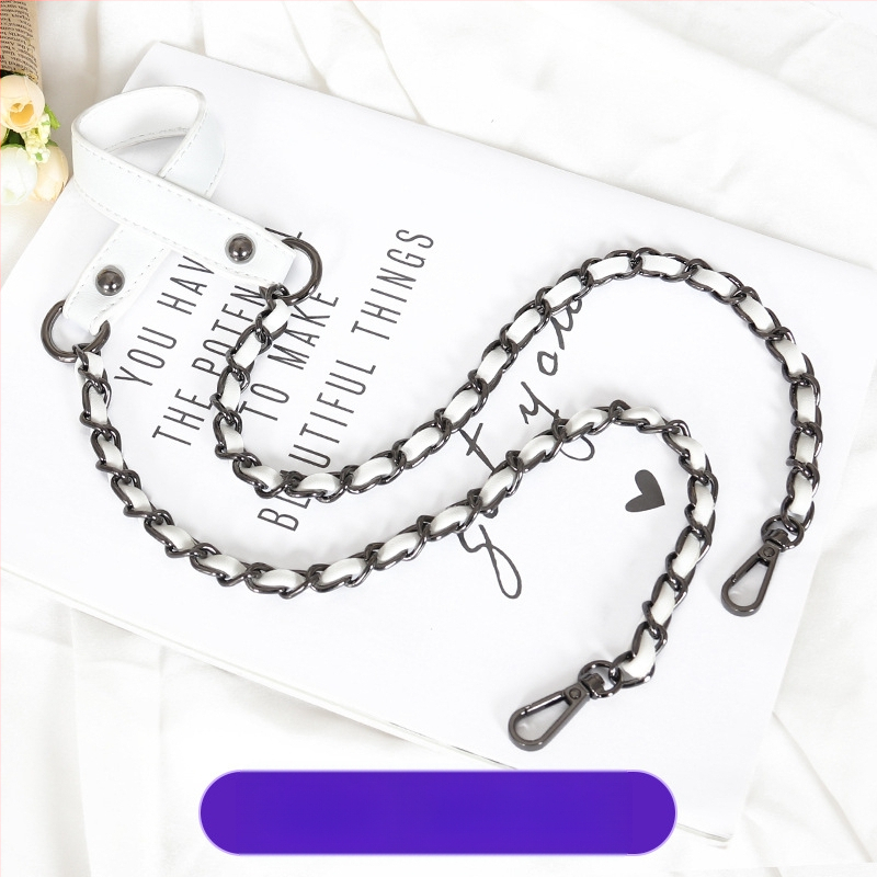 Чанта през рамо с PU кожа и метална верига — за малка чантичка crossbody, Пролет 2024, Функция: Други