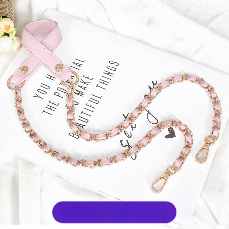 Чанта през рамо с PU кожа и метална верига — за малка чантичка crossbody, Пролет 2024, Функция: Други