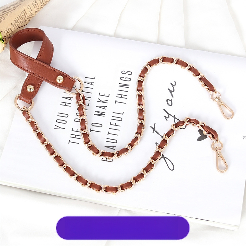 Чанта през рамо с PU кожа и метална верига — за малка чантичка crossbody, Пролет 2024, Функция: Други