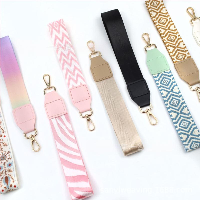 Bretea pentru telefon cu inserție pentru portofel, curea decorativă ultra-ușoară, poliester, model geometric, curea de umăr