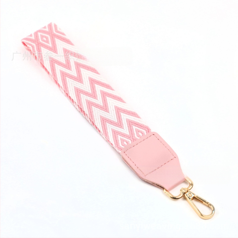 Bretea pentru telefon cu inserție pentru portofel, curea decorativă ultra-ușoară, poliester, model geometric, curea de umăr