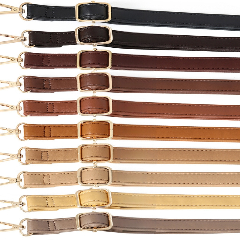 Презрамка за чанти, регулируема, PU кожа, тънък дизайн, за малки чанти, стил градска простота