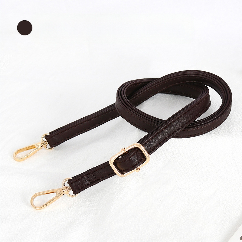 Презрамка за чанти, регулируема, PU кожа, тънък дизайн, за малки чанти, стил градска простота