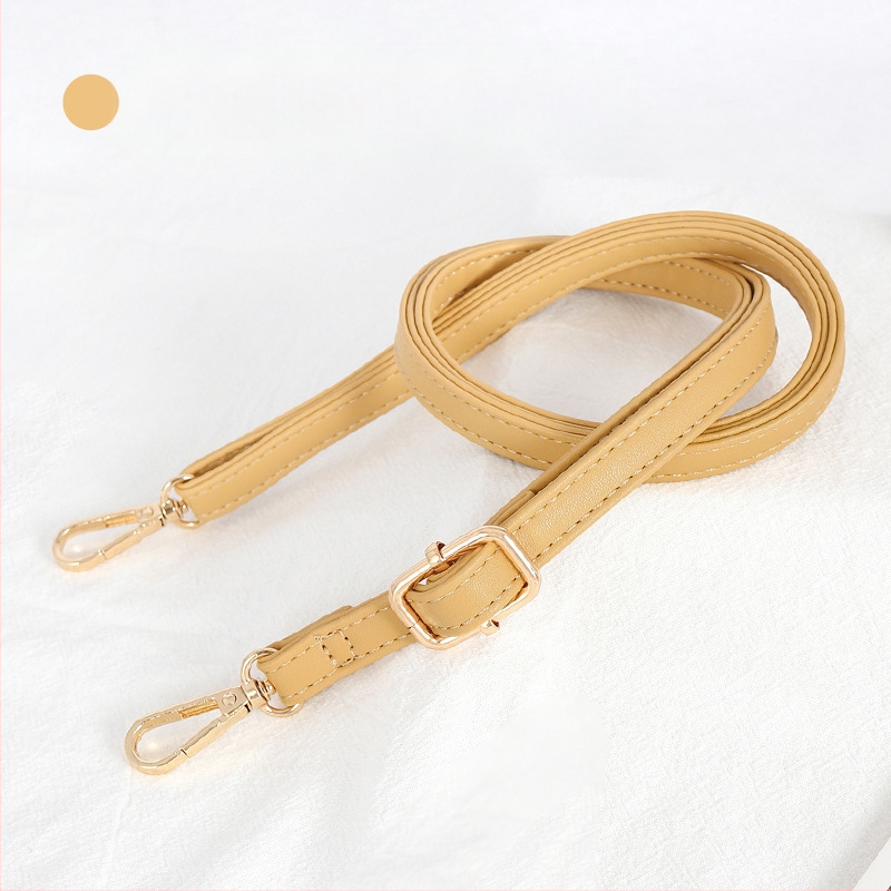 Презрамка за чанти, регулируема, PU кожа, тънък дизайн, за малки чанти, стил градска простота