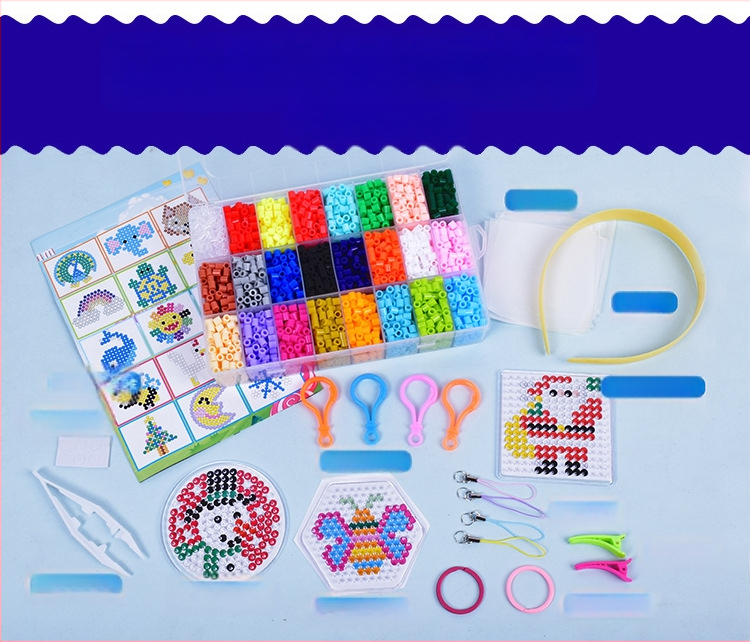 DIY Hama gyöngy EVA készlet a sík puzzlehez — testreszabható betűs gyöngyök (7–14 év)