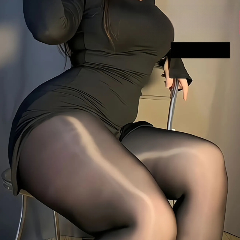 Formázó nylon harisnya, ultra vékony, 5D denier, egyszínű, teljes hosszúságú, anti-csomózás mintázat