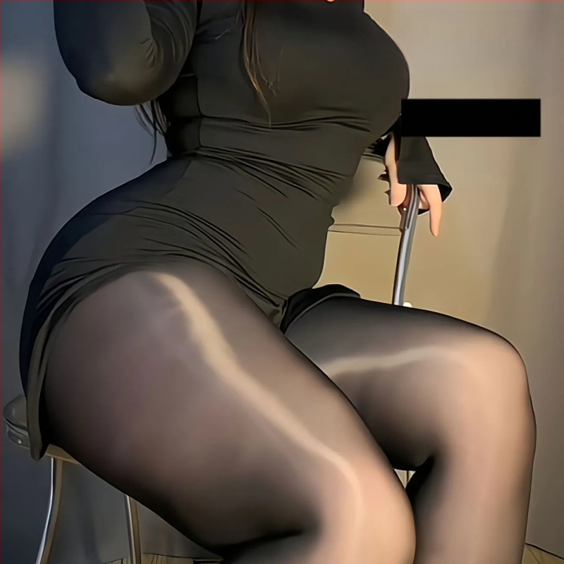 Formázó nylon harisnya, ultra vékony, 5D denier, egyszínű, teljes hosszúságú, anti-csomózás mintázat