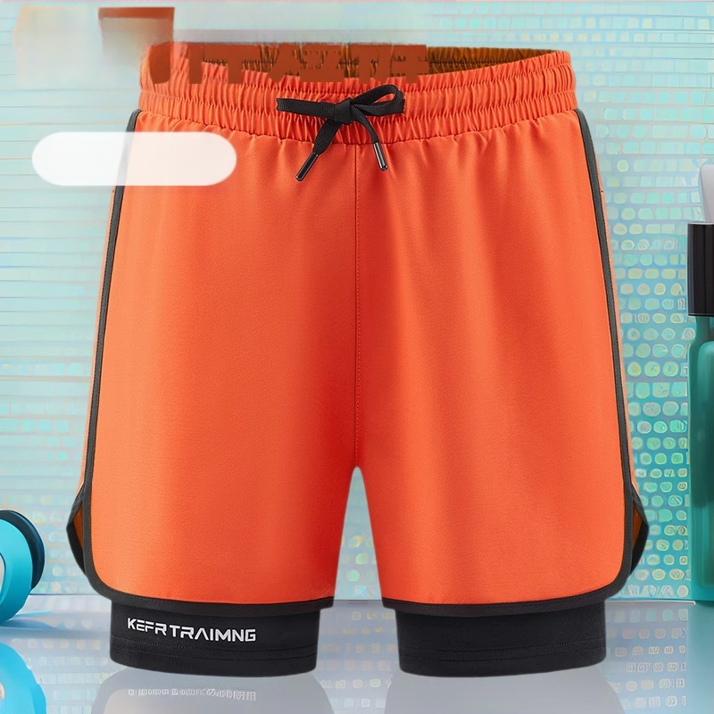 Prozračan lagani unisex šorci, poliester 95% s poliuretanom, srednji pojas, ljeto