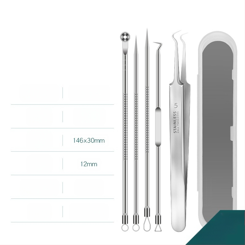 Σετ βελόνες ακμής — ανοξείδωτο ατσάλι με επίστρωση, εργαλεία ομορφιάς, μακρά διάρκεια ζωής, ποικιλία βελονών ακμής
