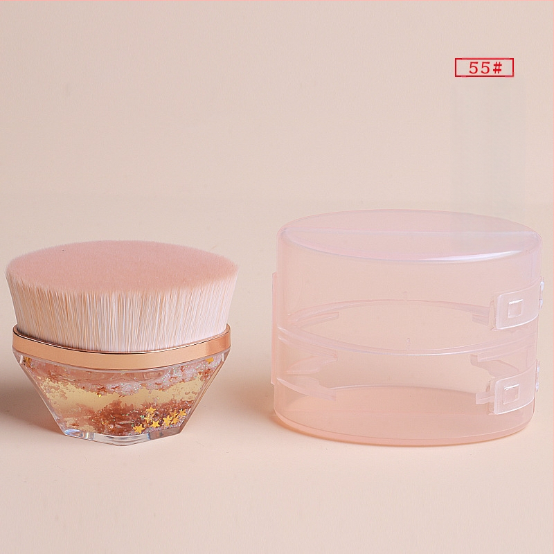 Anzini Hordozható alapozó és maszk ecset, puha szintetikus sörtékkel, műanyag nyél, dobozos csomagolás, 1 db