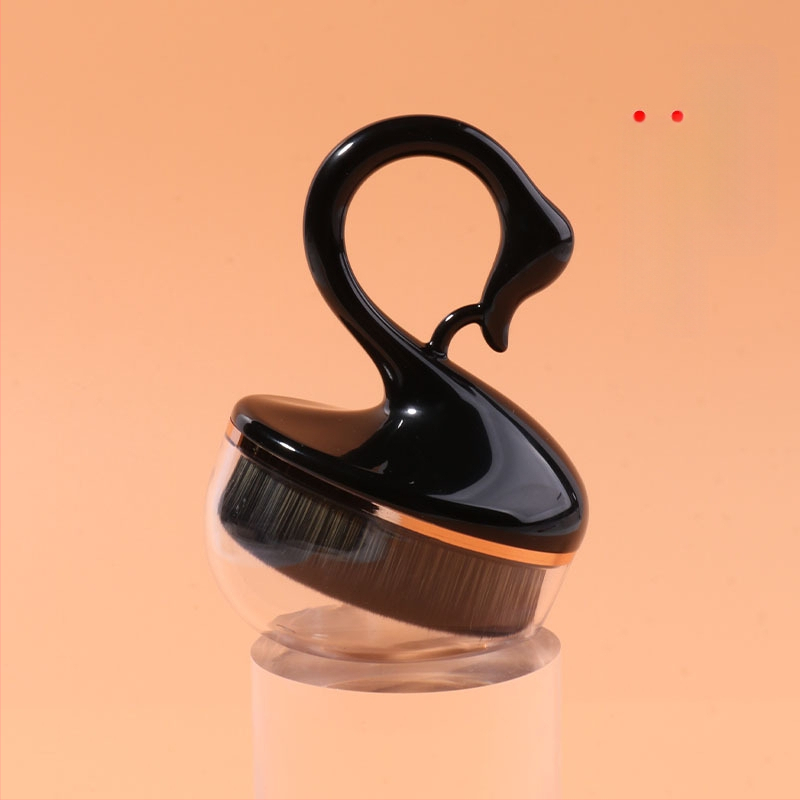 Anzini Hordozható alapozó és maszk ecset, puha szintetikus sörtékkel, műanyag nyél, dobozos csomagolás, 1 db