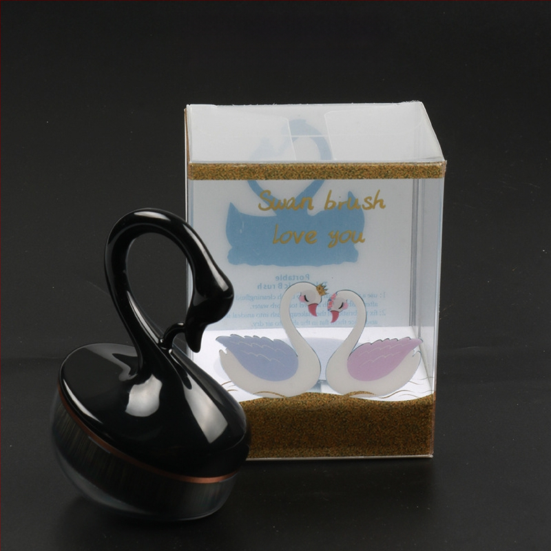 Anzini Hordozható alapozó és maszk ecset, puha szintetikus sörtékkel, műanyag nyél, dobozos csomagolás, 1 db