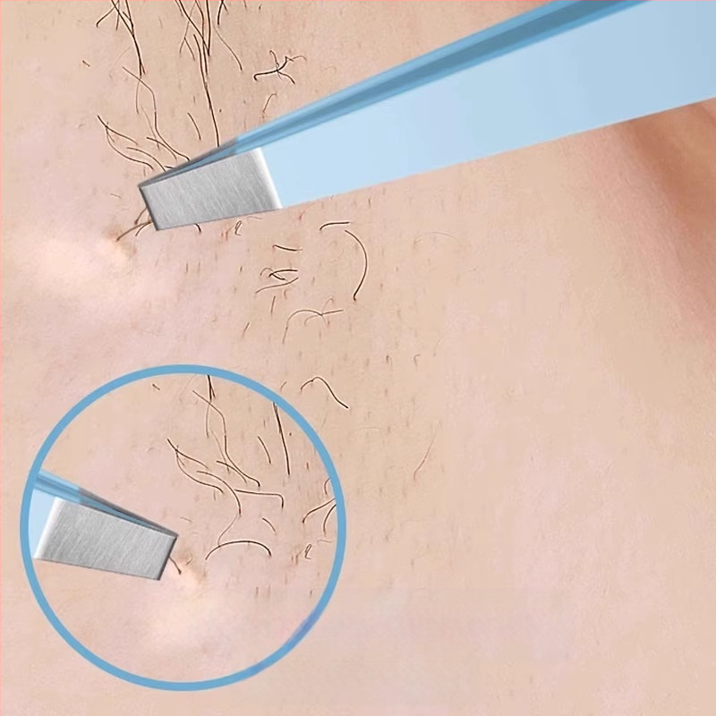 Uzacu klipsa – četrdaļīgs komplekts kastē, precīzas nerūsējošā tērauda pincetes, Little Genius